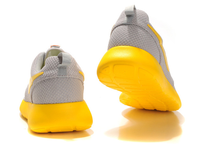 nike Roshe running chaussures hommes gris jaune (4)